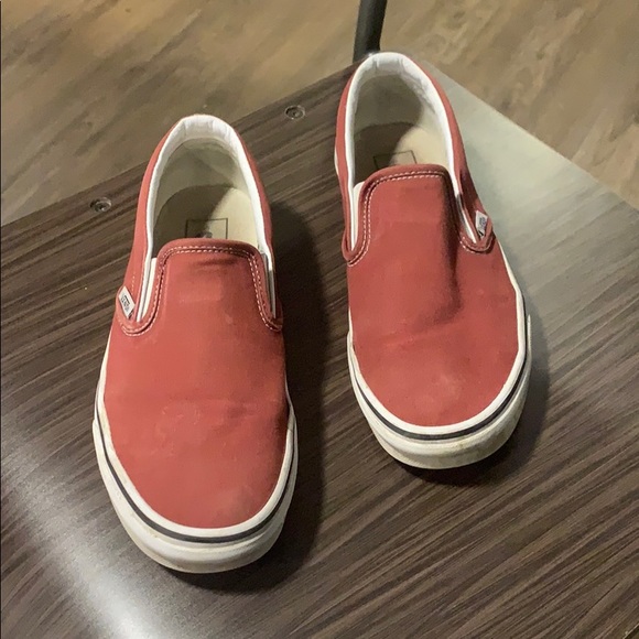 Burgundy Vans Size 8 - Picture 3 of 3